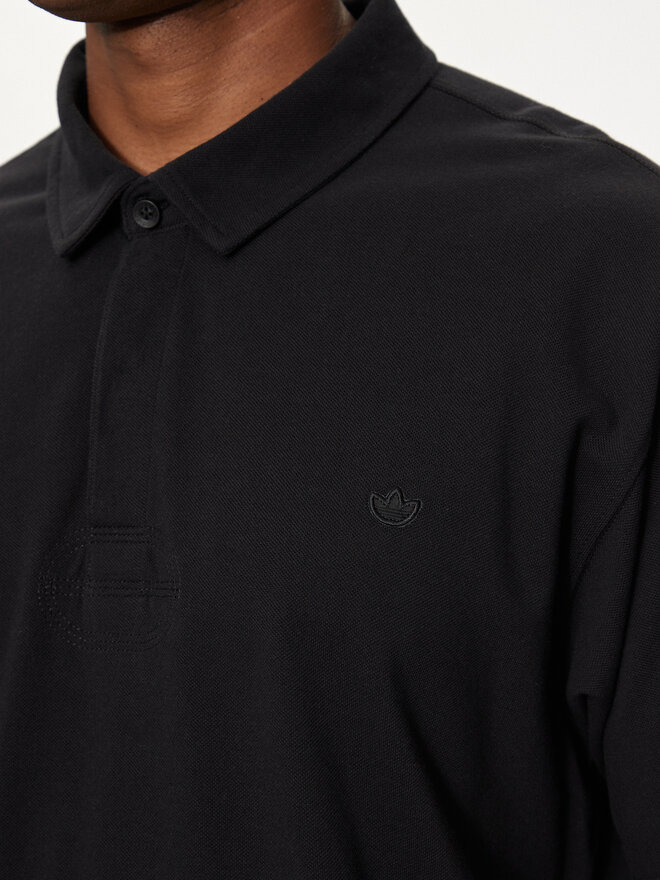 adidas adidas Polo marškinėliai Premium Essentials HR8677 Juoda Loose Fit