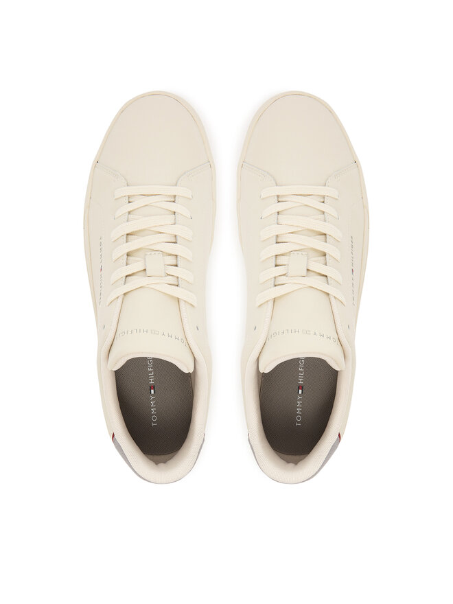 Tommy Hilfiger Sneakers Tommy Hilfiger Th Court Detail Ess FM0FM05367 Écru