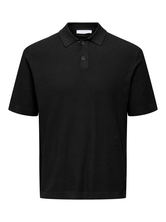 Only & Sons Only & Sons Polo Tony 22033571 Μαύρο Regular Fit
