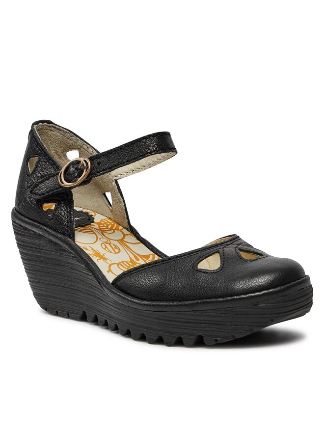 Fly London Pusbačiai Fly London Yunafly P500016090 Juoda