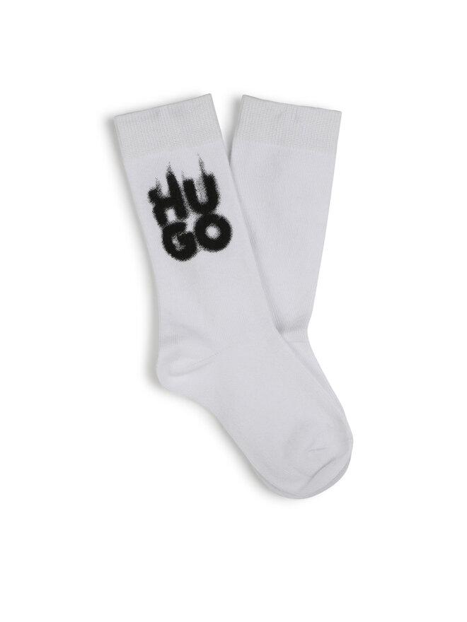 HUGO Lange Socken HUGO G00324 Weiß
