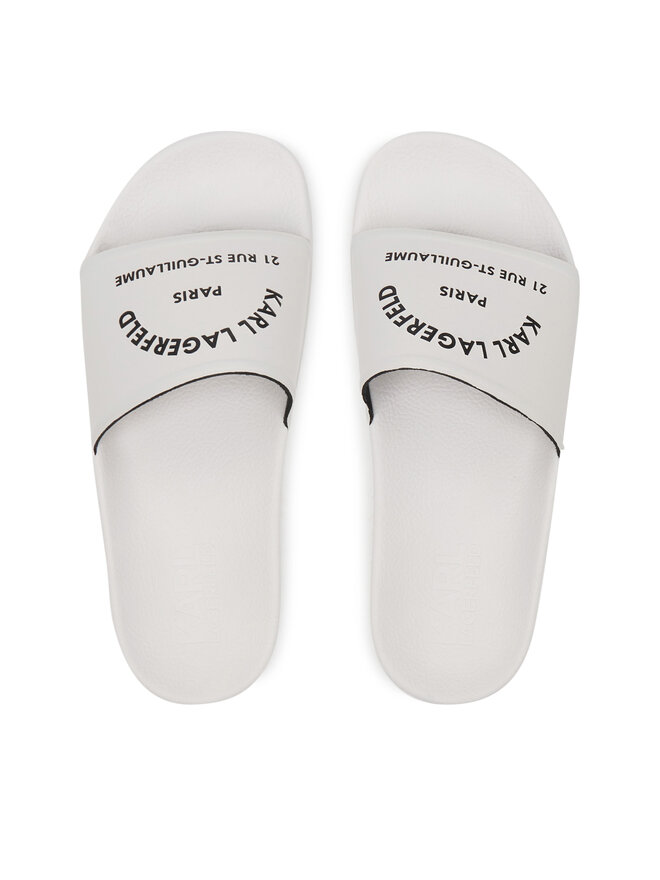 KARL LAGERFELD Şlapi KARL LAGERFELD Kondo 2.0 KL80908A Alb