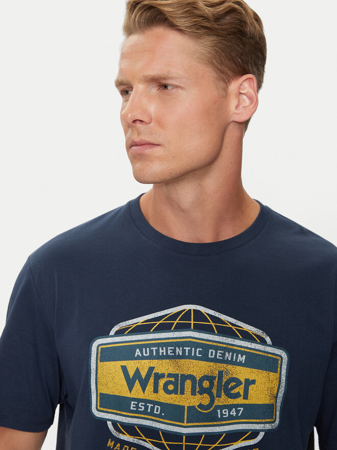 Wrangler Wrangler Camiseta Americana 112357448 Azul Regular Fit