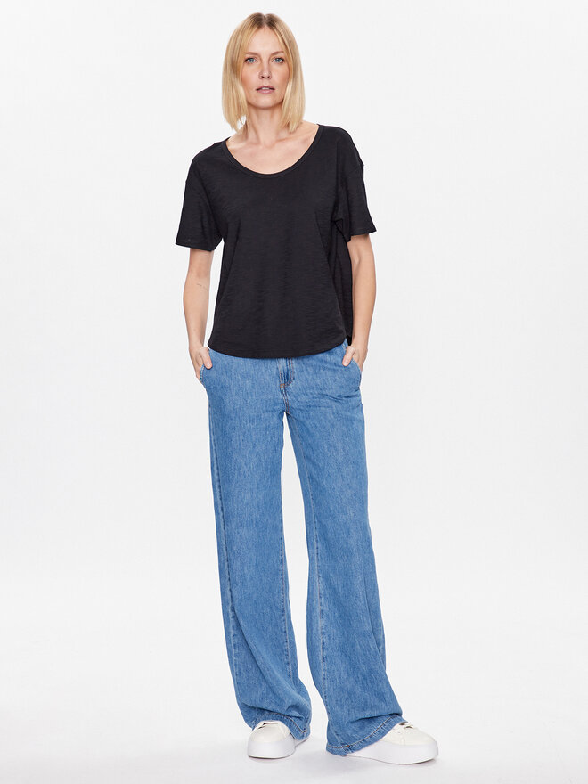 United Colors Of Benetton United Colors Of Benetton Marškinėliai 3BVXD1033 Juoda Relaxed Fit