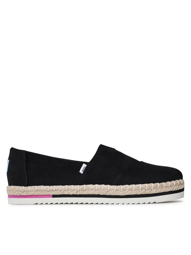 Espadrilles Toms Alpargata Platform Rope 10017831 Schwarz eschuhe