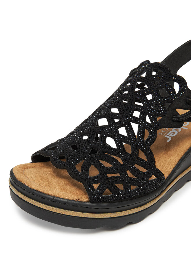 Rieker Sandales Rieker 67465-00 Melns