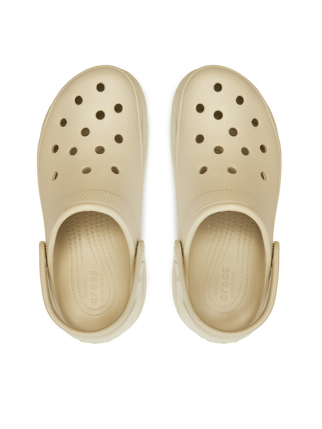 Crocs Чехли Crocs Classic Mega Crush Clog 207988 Бежов