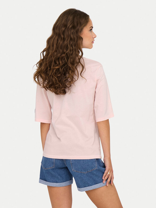 ONLY ONLY Marškinėliai Phoebe 15351369 Rožinė Regular Fit