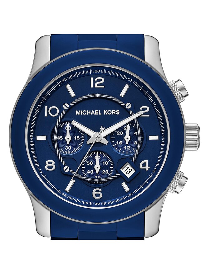 Michael Kors Hodinky Michael Kors Runway MK9077 Tmavomodrá