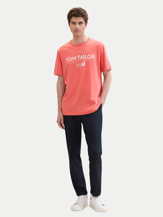 Tom Tailor Tom Tailor Marškinėliai 1041871 Raudona Regular Fit