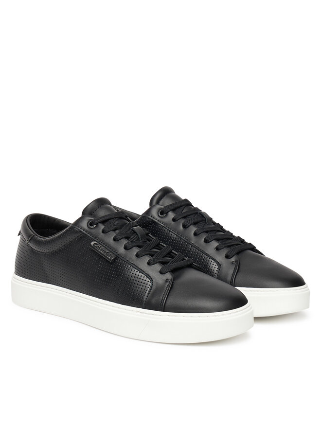 Calvin Klein Αθλητικά Calvin Klein Clean Cup Low Laceup Perf Lth HM0HM01870 Μαύρο