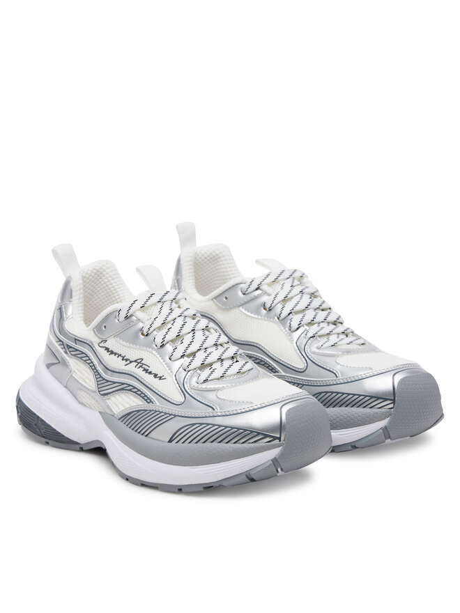Emporio Armani Sneakersy Emporio Armani X3X238 XR388 00520 Srebrny
