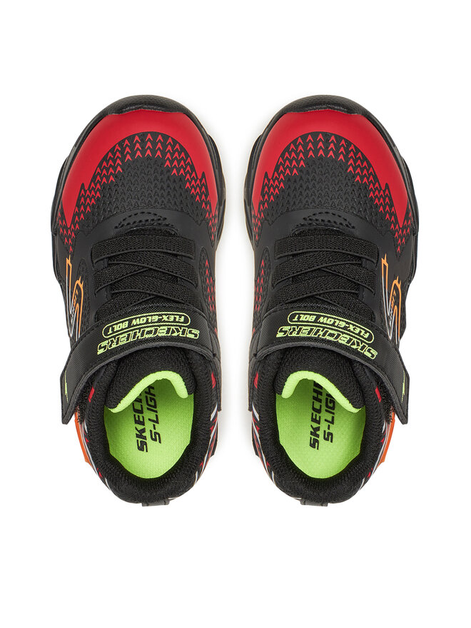 Skechers Sneakersy Skechers Flex-Glow Bolt- 400138N/BKRD Čierna