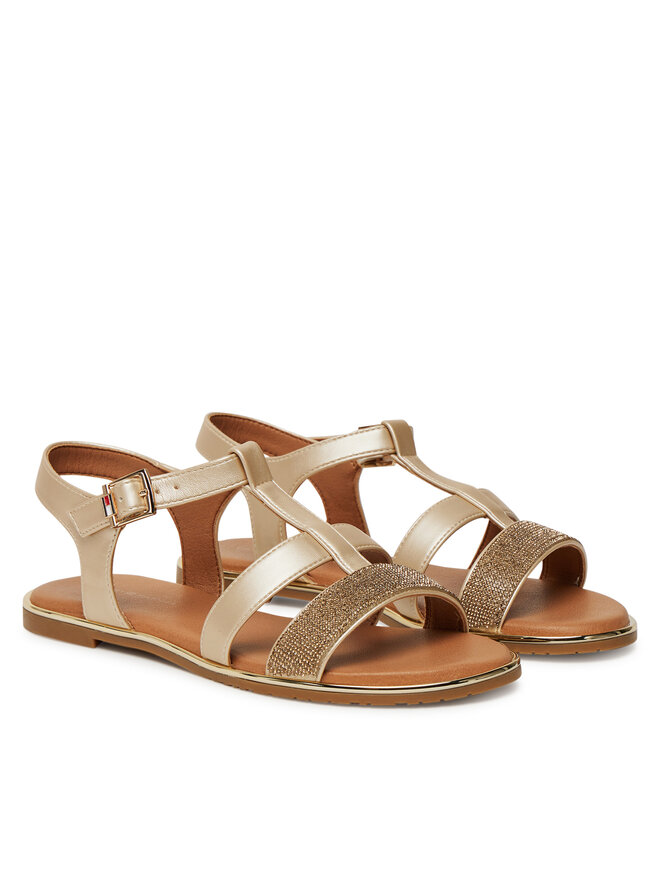 Tommy Hilfiger Sandale Tommy Hilfiger T3A2-33781-1372 S Zlatna