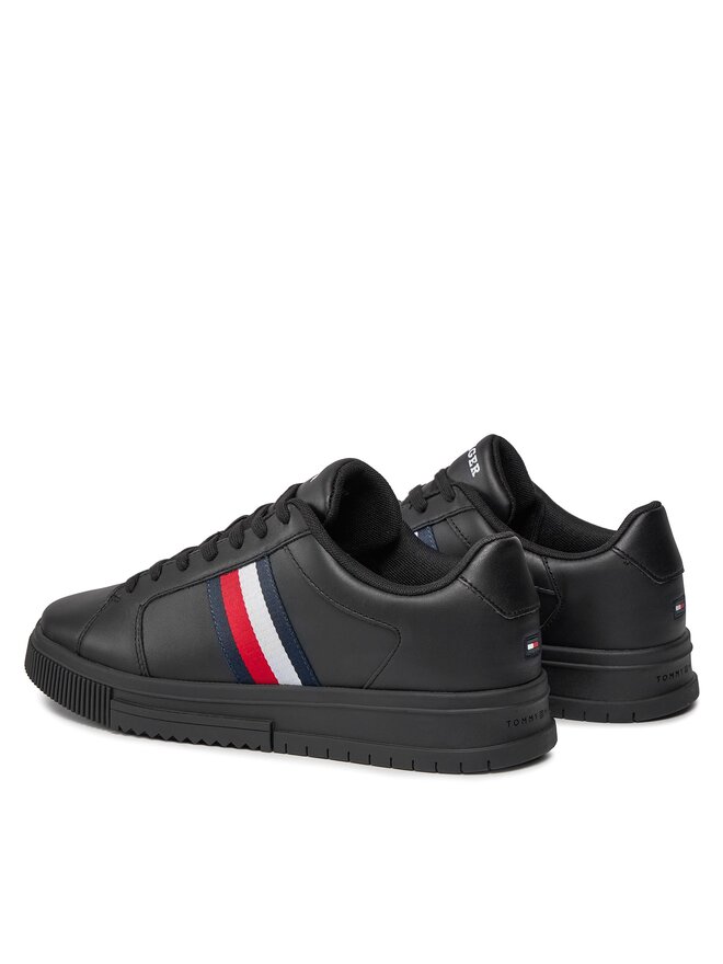 Tommy Hilfiger Αθλητικά Tommy Hilfiger Supercup Lth Stripes Ess FM0FM04895 Μαύρο