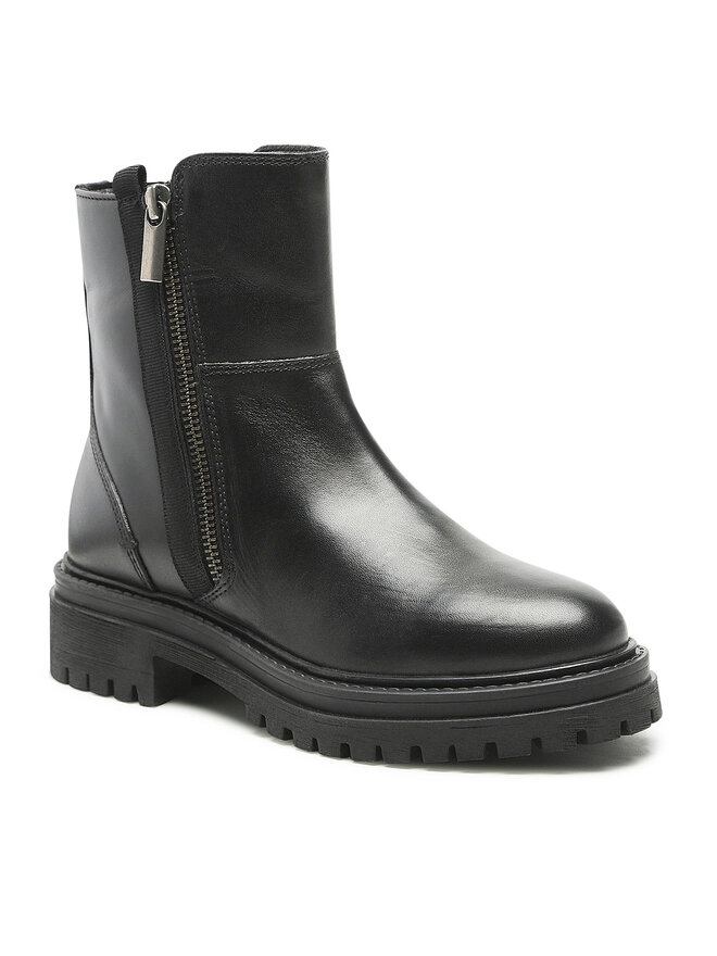 Geox Polokozačky Geox D Iridea O D26HRO 00043 C9999 Černá