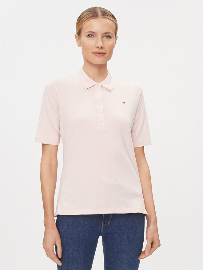 Tommy Hilfiger Tommy Hilfiger Pólóing 1985 WW0WW37820 Rózsaszín Regular Fit