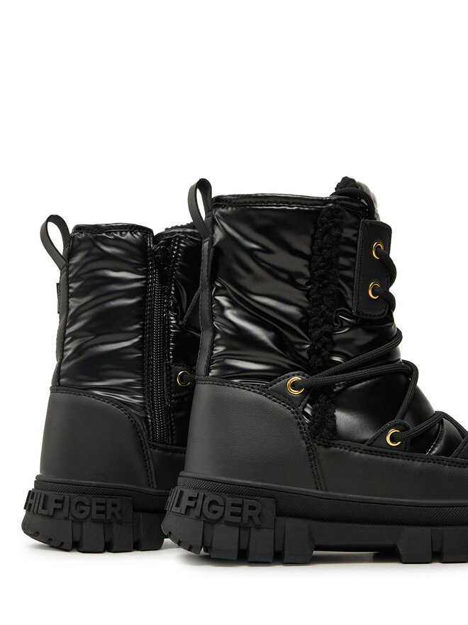 Tommy Hilfiger Schneeschuhe Tommy Hilfiger Fur Boot T3A5-33610-1695 S Schwarz