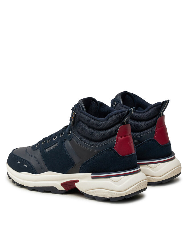 Tommy Hilfiger Sportcipők Tommy Hilfiger M Runner Cordura Hi Lth Mix FM0FM05222 Sötétkék