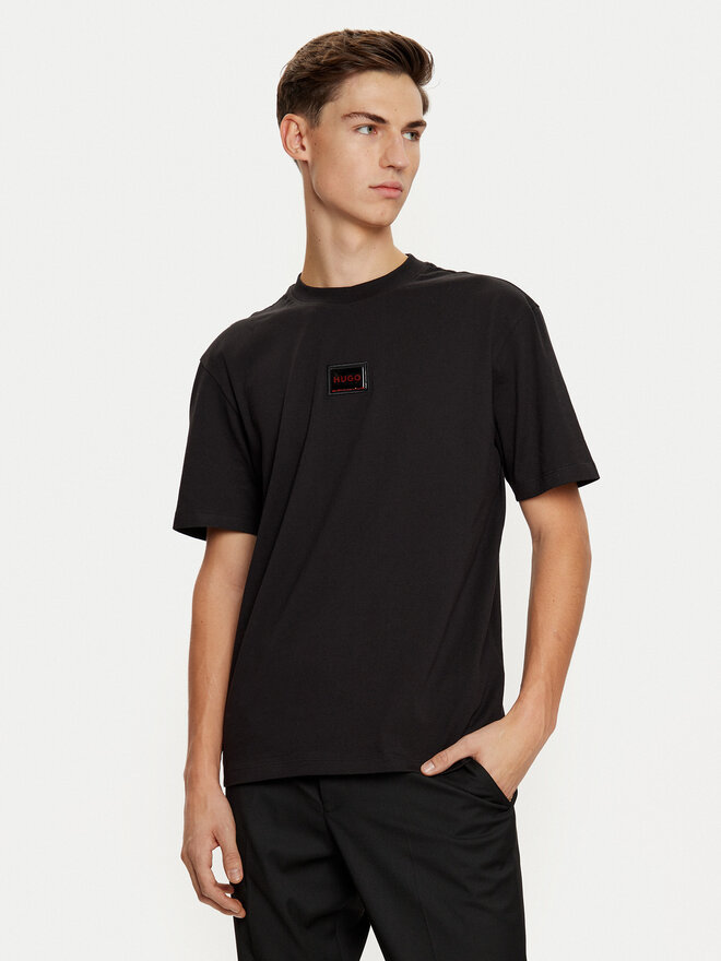 HUGO HUGO Camiseta Dugojelly 50524831 Negro Relaxed Fit