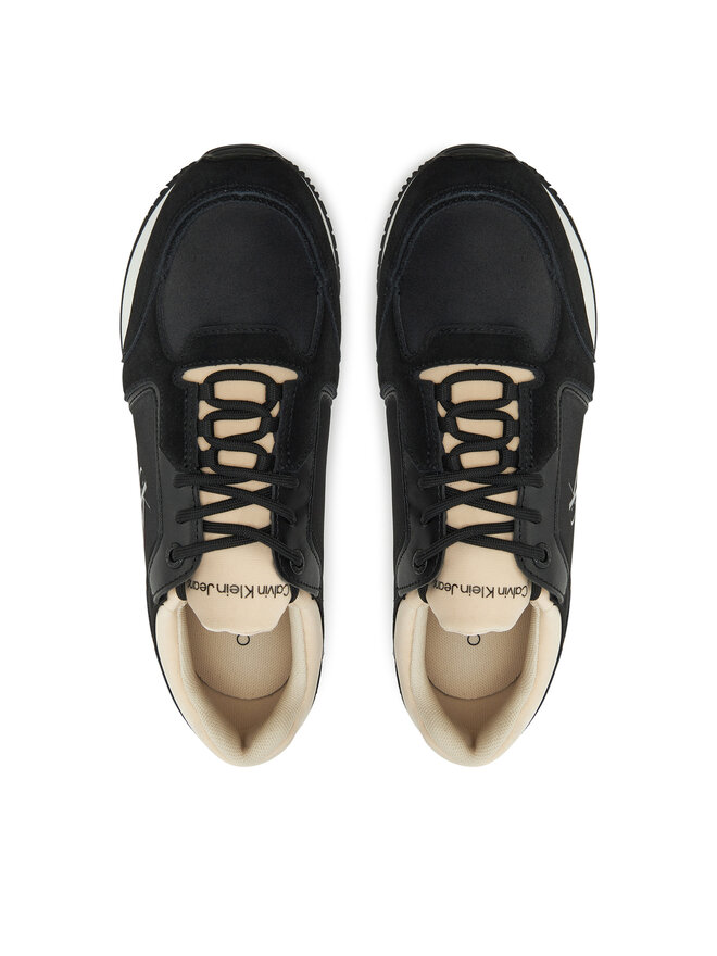 Calvin Klein Jeans Superge Calvin Klein Jeans Runner Laceup Low Mg Media YW0YW01644 Črna