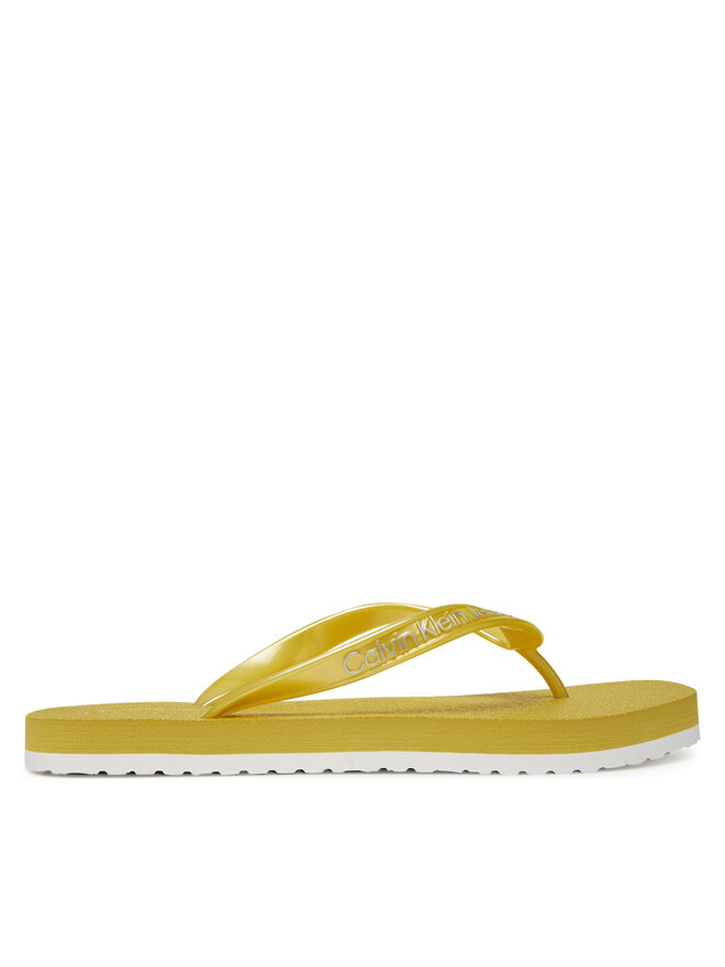 Calvin Klein Jeans Zehentrenner Calvin Klein Jeans Thong+ Tpu Metallic YW0YW01720 Gelb