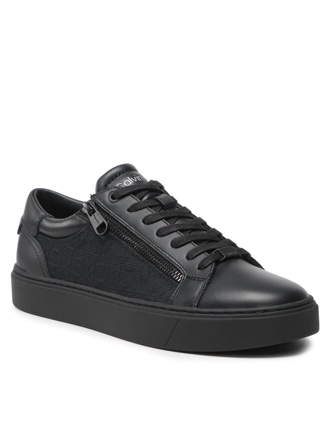Sneakersy Calvin Klein Low Top Lace Up W/Zip Mono Jq