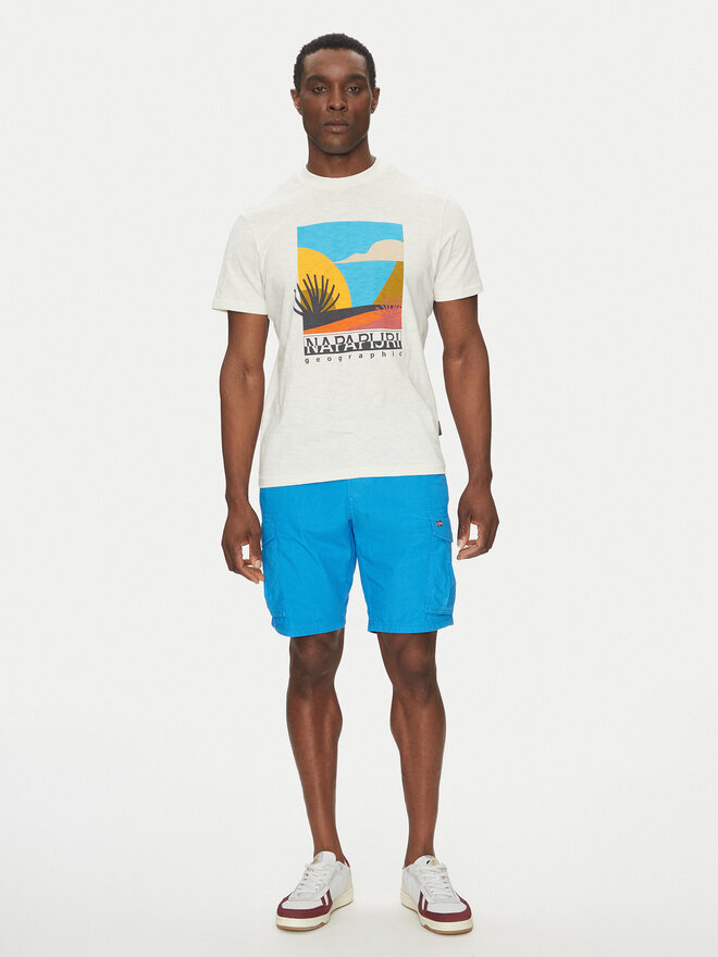 Napapijri Napapijri Camiseta S-Arbia NP0A4IE3 Écru Regular Fit