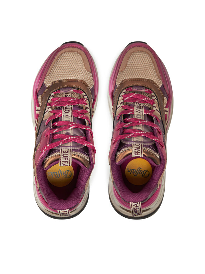 Buffalo Sneakersy Buffalo Triplet Hollow Vntg 1636300 Różowy