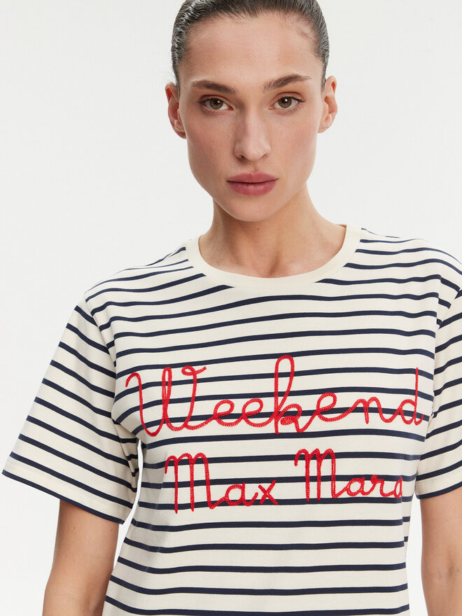 Weekend Max Mara Weekend Max Mara Marškinėliai Olga 2515971042 Tamsiai mėlyna Regular Fit
