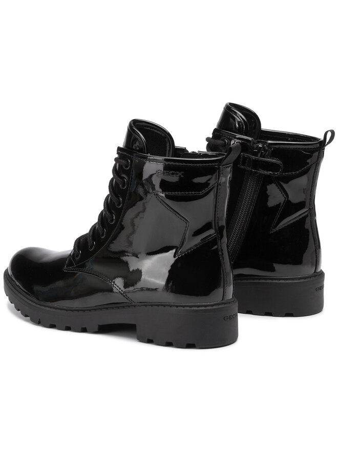 Geox Schnürstiefeletten Geox J Casey G. G J9420G 000HH C9999 D Schwarz