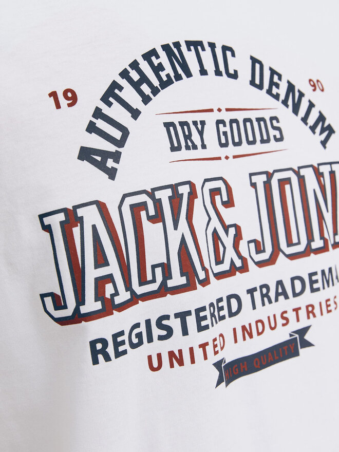 Jack&Jones Jack&Jones Marškinėliai Logo 12254862 Balta Standard Fit