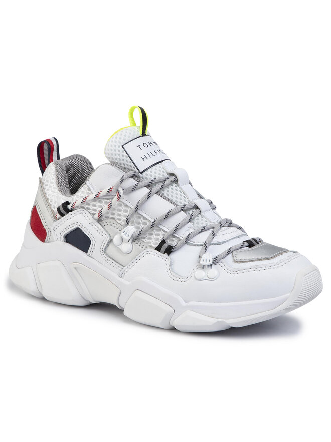 Tommy Hilfiger Sneakersy Tommy Hilfiger City Voyager Chunky Sneaker FW0FW04610 Biały