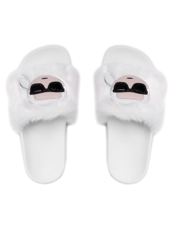KARL LAGERFELD Papucs KARL LAGERFELD KL80911 Fehér