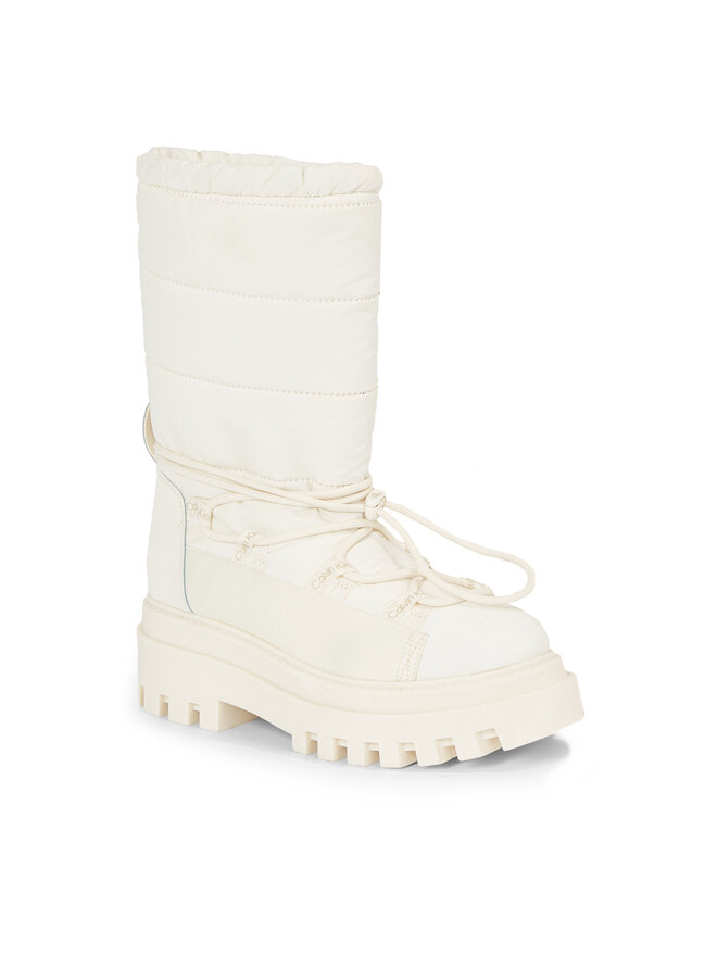 Calvin Klein Jeans Snehule Calvin Klein Jeans Flatform Snow Boot Nylon Wn YW0YW01146 Biela
