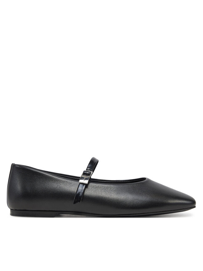 Calvin Klein Baleriny Calvin Klein Ballerina New Buckle - Lth HW0HW02483 Czarny