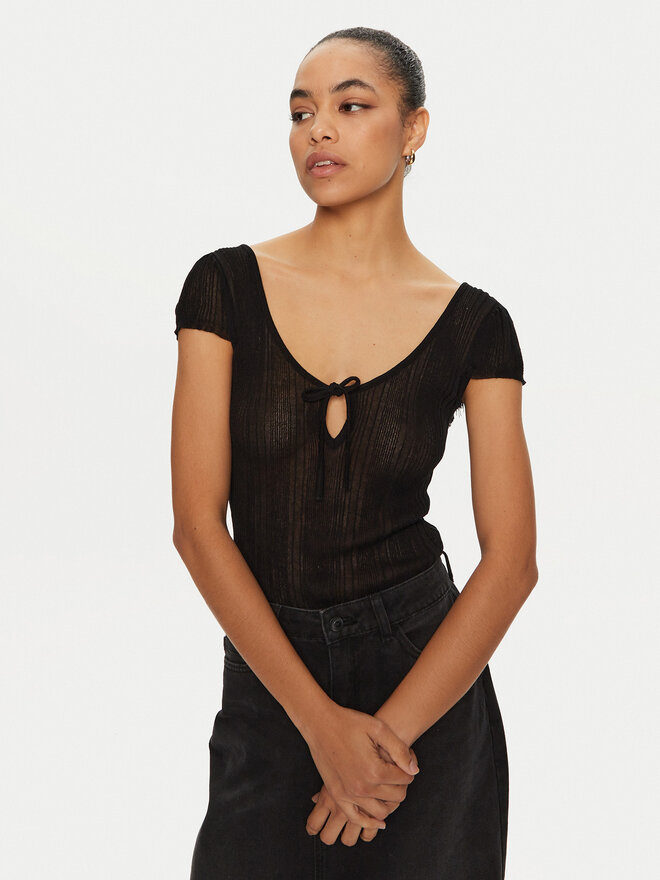 PINKO PINKO Marškinėliai 103588 A1V8 Juoda Slim Fit