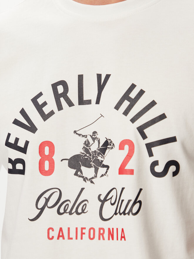 Beverly Hills Polo Club Beverly Hills Polo Club T-Shirt P-SS26M-TS1290 Weiß Regular Fit