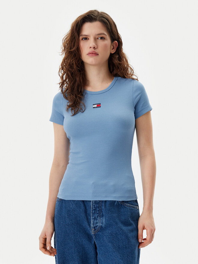 Tommy Jeans Tommy Jeans Camiseta Badge DW0DW17881 Azul Slim Fit