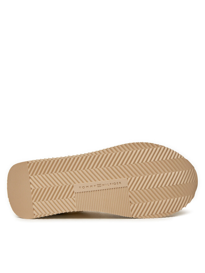 Tommy Hilfiger Sneakers Tommy Hilfiger Essential Runner FW0FW08332 Écru