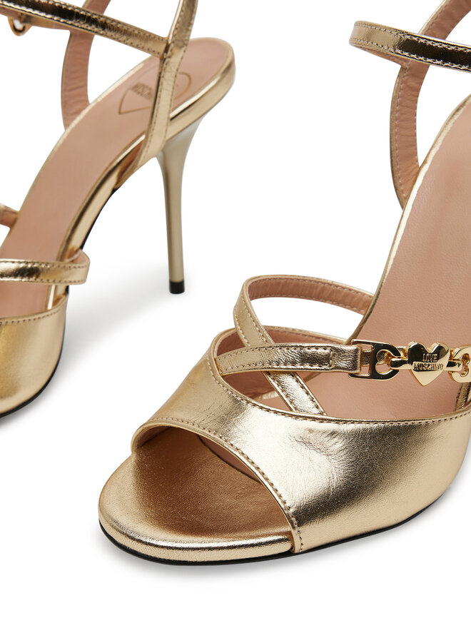 LOVE MOSCHINO Sandały LOVE MOSCHINO JA16089G1MIF0900 Srebrny
