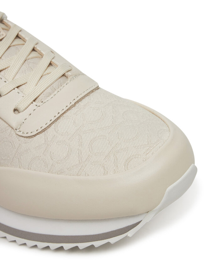 Calvin Klein Zapatillas Calvin Klein Runner Lace Up - Jacq HW0HW02413 Écru