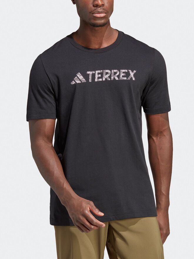 adidas adidas T-Shirt Terrex Classic Logo T-Shirt HZ1399 Μαύρο Regular Fit