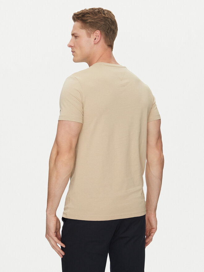 Tommy Hilfiger Tommy Hilfiger Majica Logo MW0MW11797 Bež Regular Fit