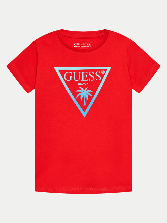 Guess Guess Marškinėliai L4GI33 J1311 Raudona Regular Fit