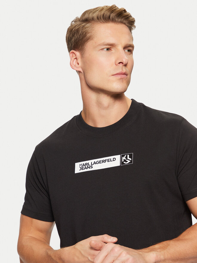 Karl Lagerfeld Jeans Karl Lagerfeld Jeans T-Shirt A1M17112 Schwarz Slim Fit