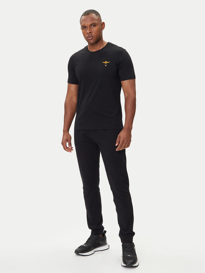 Aeronautica Militare Aeronautica Militare Camiseta 252TS1580UJ00372 Negro Regular Fit