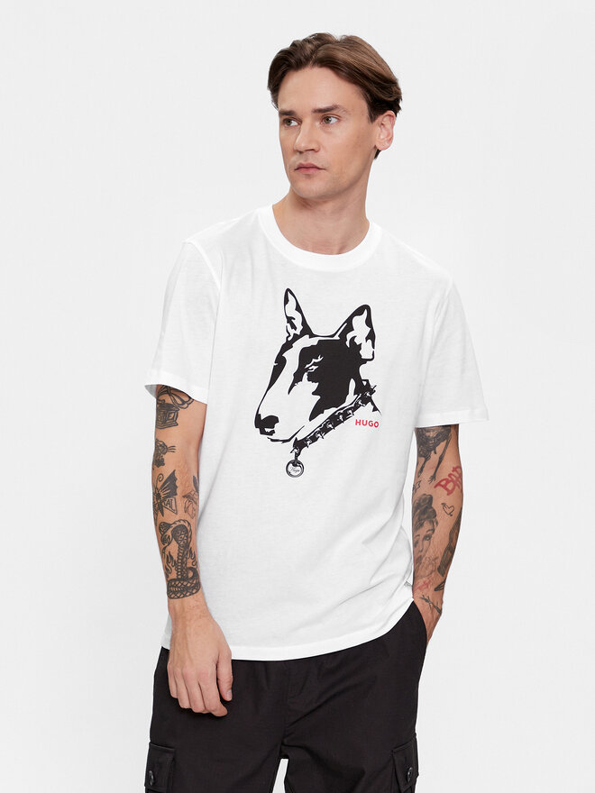 HUGO HUGO Camiseta Dammock 50504916 Blanco Regular Fit