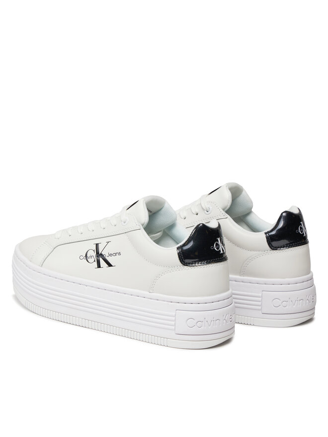 Calvin Klein Jeans Sneakers Calvin Klein Jeans Bold Platf Low Lace Lth Ml Met YW0YW01431 Alb