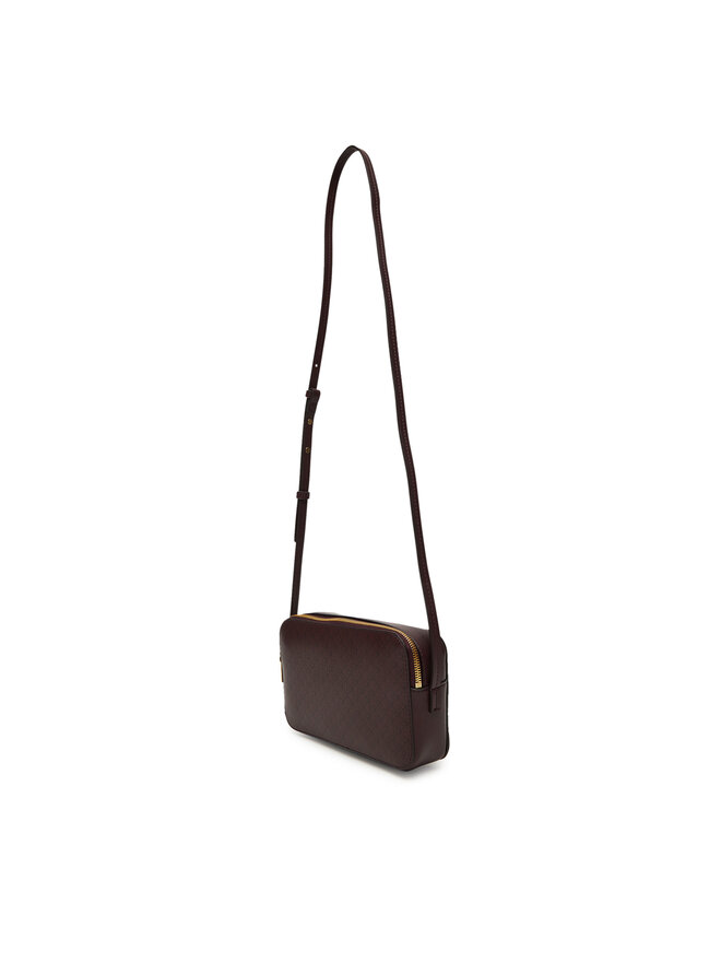 Calvin Klein Handtasche Calvin Klein Emblem Aop Elongated Camera Bag LV04F3268G Dunkelrot